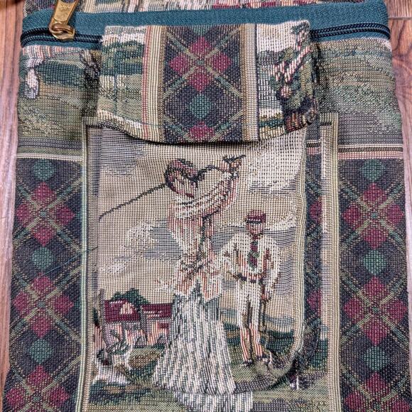MARTY ENTERPRISES VINTAGE TAPESTRY GOLF HANDBAG - Picture 2 of 8